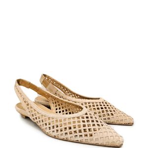 Poche Paris Metallic Escarpins Perforés À Bride Arrière