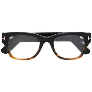 メンズ Tom Ford スクエア 眼鏡フレーム ブラック