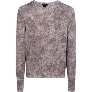 Avant Toi Natural Distressed Knitted Sweater for men