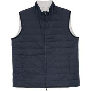 N.Peal Cashmere Blue Strabd Gilet for men