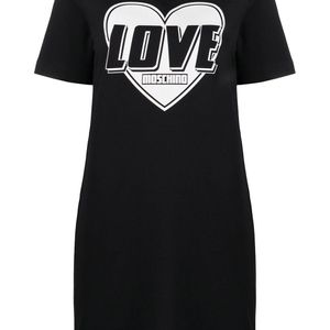 Love Moschino ロゴ Tシャツワンピース ブラック