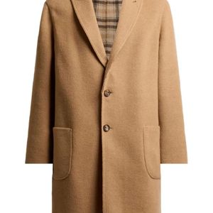 Etro Brown Checked-Pattern Reversible Coat for men