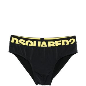 DSquared² Black Culotte À Taille À Logo for men
