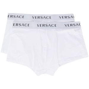 メンズ Versace ヴェルサーチェ ロゴバンド ブリーフ セット ホワイト