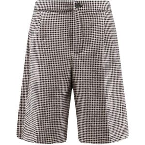 Hevò Grey Torrelapillo Checked Tailored Shorts for men