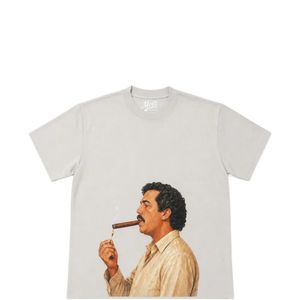 Melt White Graphic-Print T-Shirt for men