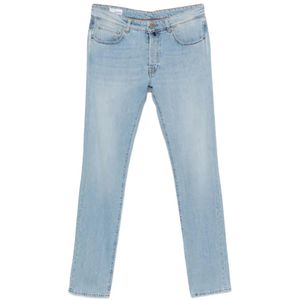 Incotex Blue Faded-Effect Five-Pocket Jeans for men