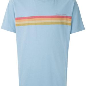 メンズ Osklen Sun ストライプ Tシャツ ブルー