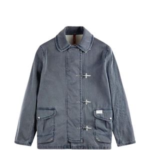 Fay Blue Toggle Collared Jacket for men