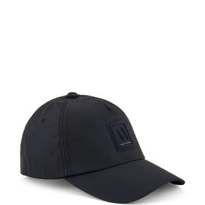 ARMANI EXCHANGE Blue Logo-Patch Baseball Cap for men