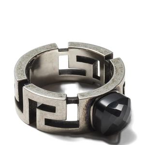 Anillo Greca Versace de color Gris