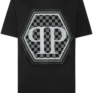 Philipp Plein Black Hexagon T-Shirt for men