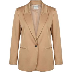 Forte_forte Natural Notched Lapel Single-Button Jacket