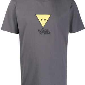 メンズ Maison Kitsuné ロゴ Tシャツ グレー