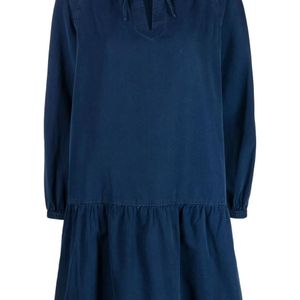 A.P.C. Blue Natalia Cotton-Blend Dress
