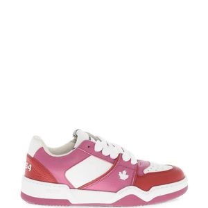 DSquared² Pink Leather Panelled Sneakers