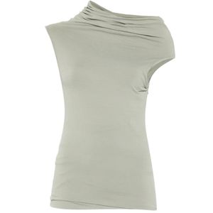 Rick Owens Grey Lola Draped Top