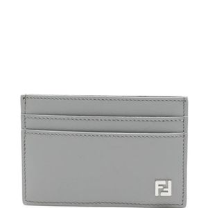 Fendi Grey Ff-Motif Cardholder for men