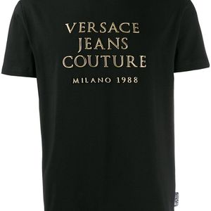 メンズ Versace Jeans ロゴ Tシャツ ブラック