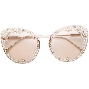 Ferragamo Glitter Studded Sunglasses
