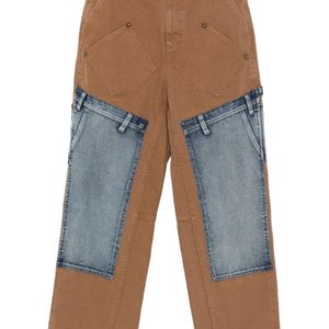 ANDERSSON BELL Blue Patchwork Panel Jeans
