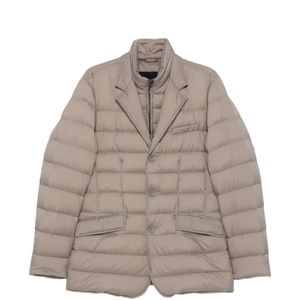 Herno Brown Quilted Puffer Jacket for men