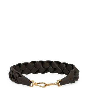 Coccinelle Black Boheme Braided-Leather Shoulder Strap