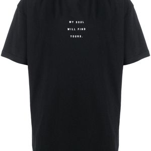 メンズ Vetements スローガン Tシャツ ブラック