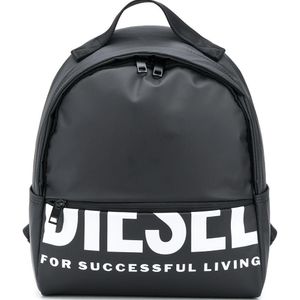 DIESEL ロゴ バックパック ブラック