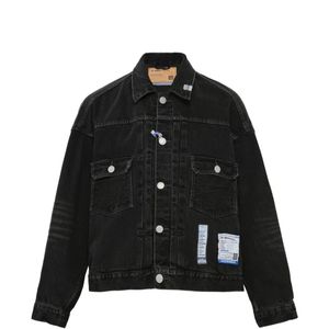 Maison Mihara Yasuhiro Black Long-Sleeve Denim Jacket for men