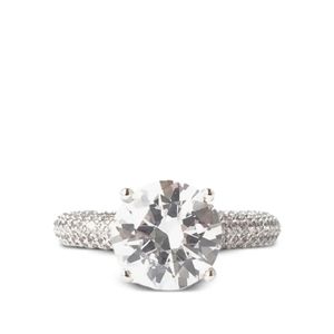 Izabel Display White Mega Circle Ring