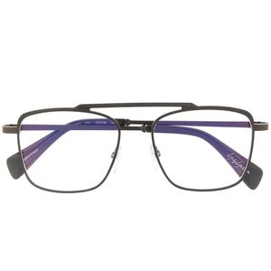 Yohji Yamamoto スクエアフレーム 眼鏡フレーム ブラック