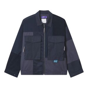 Giacca Con Design Patchwork E Zip di AFTERMATHS in Blu da Uomo
