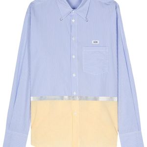 Gcds Blue Striped Shirt for men