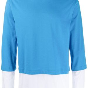 メンズ Comme des Garçons レイヤード Tシャツ ブルー