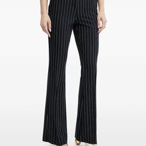 Fracomina Blue Pinstripe Embellished Trousers