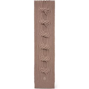 Moncler Natural Cable-Knit Ribbed Scarf