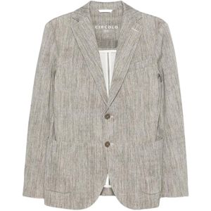 Circolo 1901 Grey Double-Breasted Blazer for men