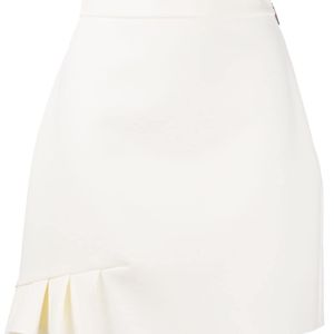 MSGM プリーツ Aラインスカート ホワイト