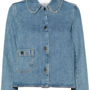 Ba&sh Blue Tiny Denim Jacket