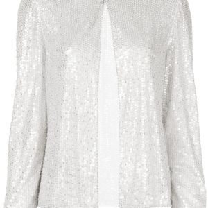 Giacca con paillettes di Jenny Packham in Bianco