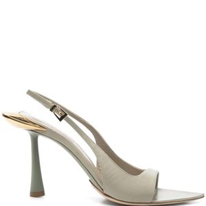 Benedetta Bruzziches White 85Mm Leather Sandals