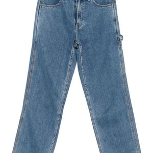 SPORT b. by agnès b. Blue Logo-Embroidered Jeans
