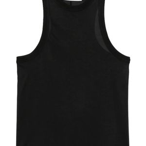 Carven Black Silk Tank Top