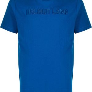 メンズ Helmut Lang ロゴ Tシャツ ブルー