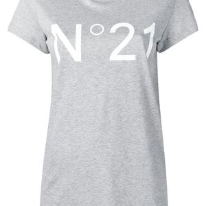 N°21 ロゴプリント Tシャツ グレー