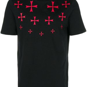 Neil Barrett T-Shirt mit Kreuz-Print in Schwarz für Herren