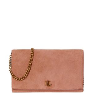 Ralph Lauren Brown Medium Adair Ii Logo-Plaque Chain-Strap Shoulder Bag