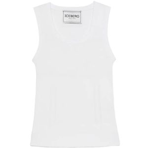 Iceberg White Knitted Tank Top