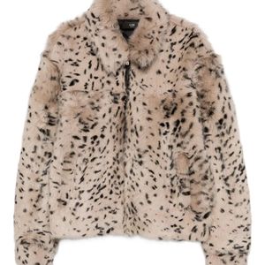 Amiri Brown Zip Patterned Jacket for men